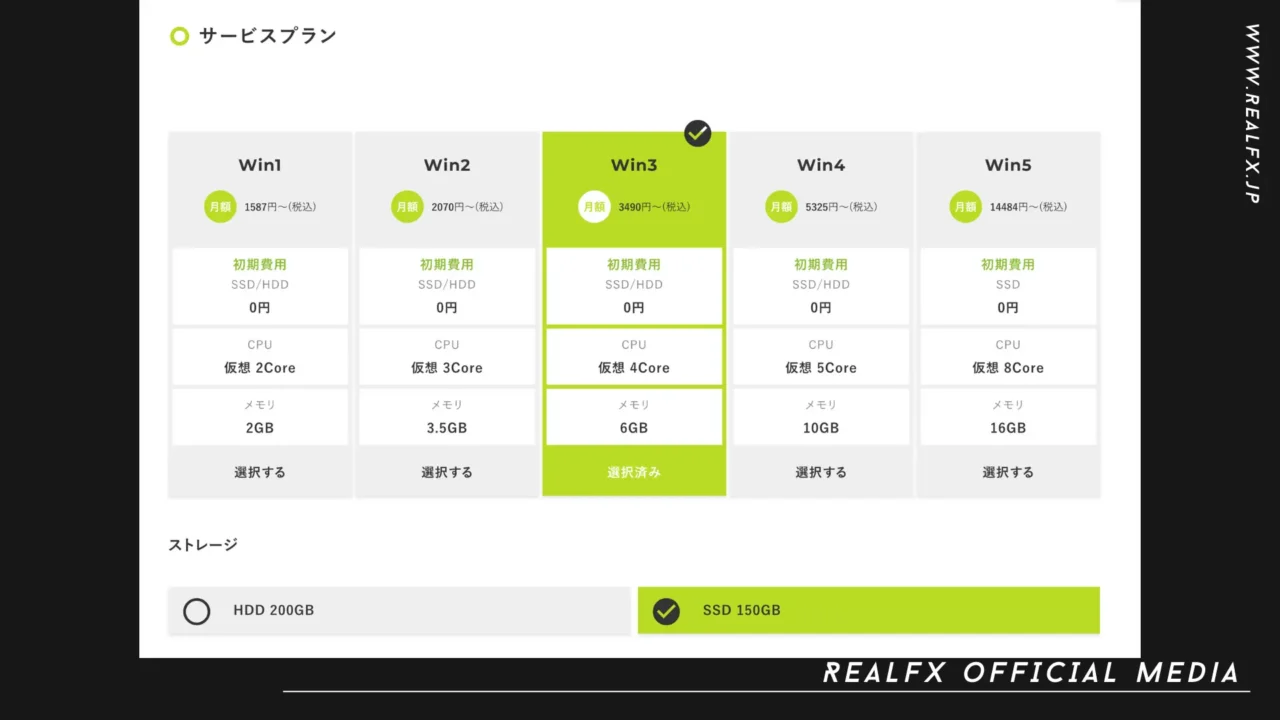 REALFX VPS導入